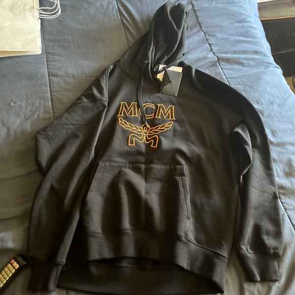 MCM NWT Hoodie with Big Embroidered Logo Small $490 - Picture 1 of 3